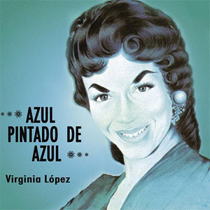 Disco Azul Pintado de Azul de Virginia López